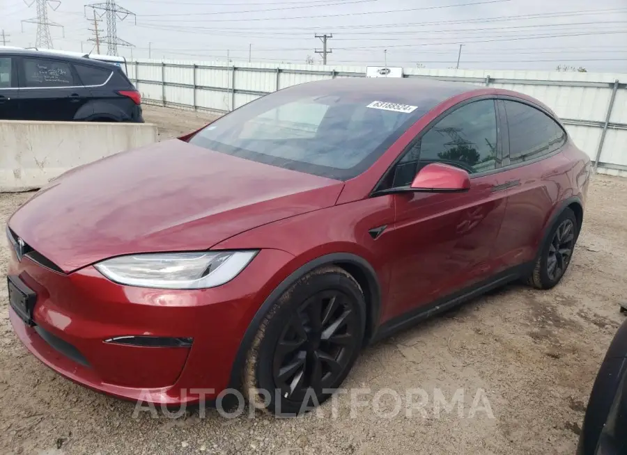 TESLA MODEL X 2023 vin 7SAXCDE5XPF416847 from auto auction Copart