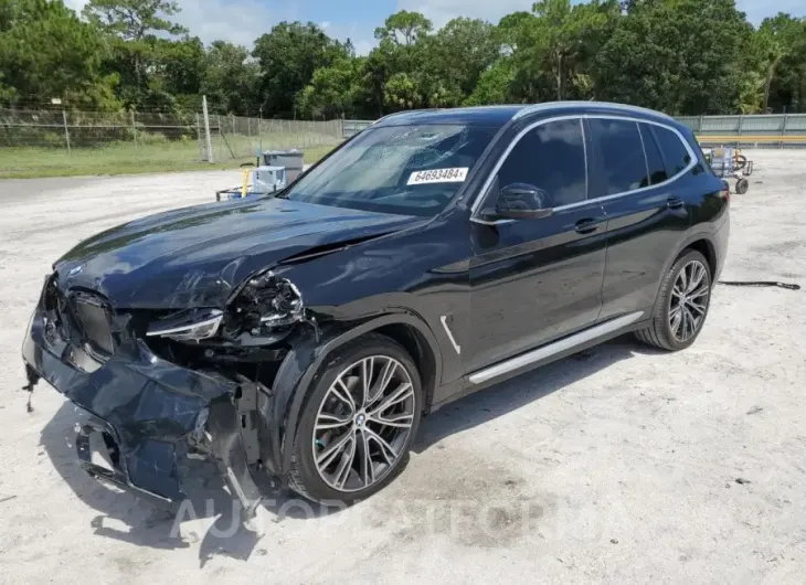 BMW X3 XDRIVE3 2022 vin 5UX53DP04N9K85829 from auto auction Copart