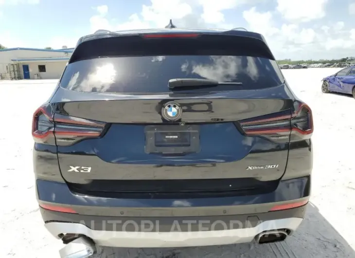 BMW X3 XDRIVE3 2022 vin 5UX53DP04N9K85829 from auto auction Copart