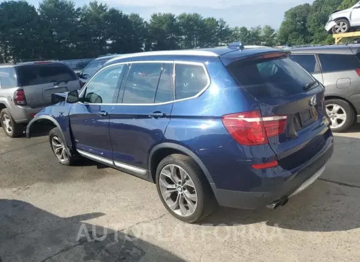 BMW X3 XDRIVE3 2017 vin 5UXWX7C51H0S18738 from auto auction Copart