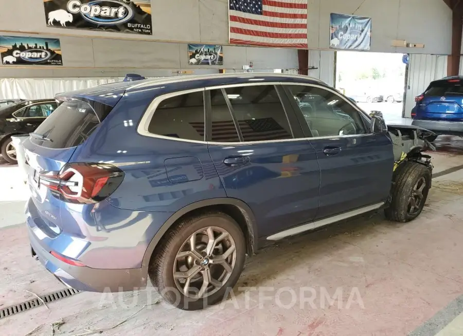 BMW X3 XDRIVE3 2022 vin WBX57DP01NN164367 from auto auction Copart