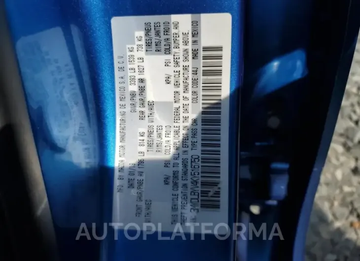 TOYOTA YARIS L 2019 vin 3MYDLBYV4KY516750 from auto auction Copart