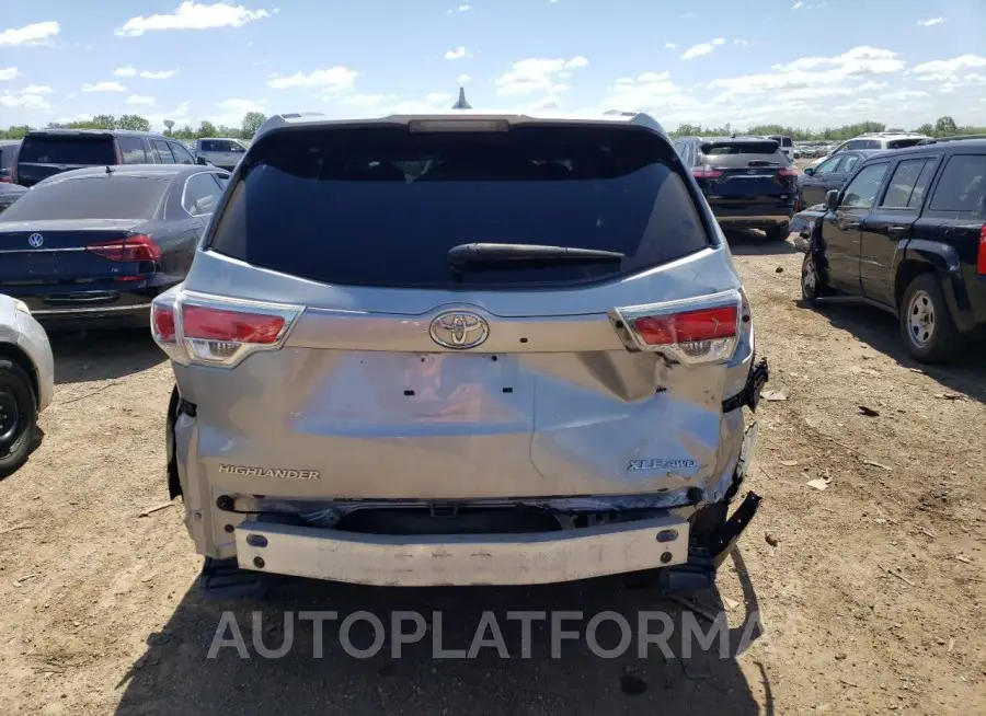 TOYOTA HIGHLANDER 2015 vin 5TDJKRFH4FS167306 from auto auction Copart