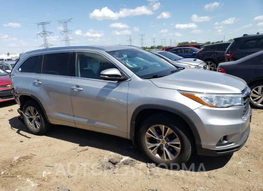 TOYOTA HIGHLANDER 2015 vin 5TDJKRFH4FS167306 from auto auction Copart