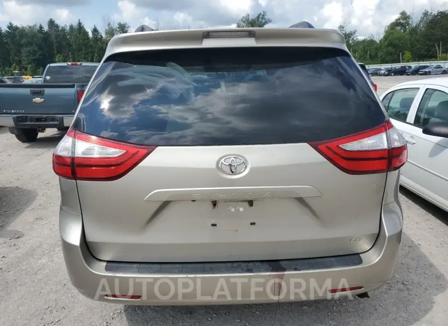 TOYOTA SIENNA LE 2015 vin 5TDKK3DC3FS529148 from auto auction Copart