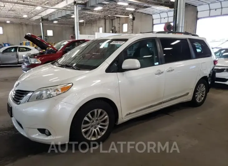 TOYOTA SIENNA XLE 2016 vin 5TDYK3DC3GS738515 from auto auction Copart