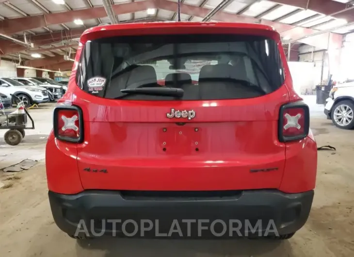 JEEP RENEGADE S 2016 vin ZACCJBAT6GPE36984 from auto auction Copart