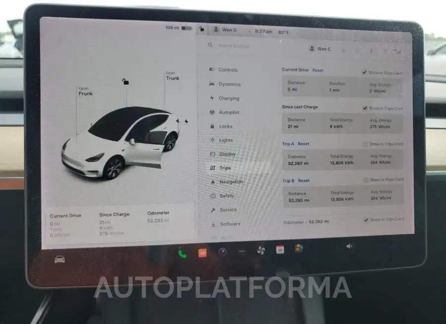 TESLA MODEL Y 2021 vin 5YJYGDEE0MF176774 from auto auction Copart