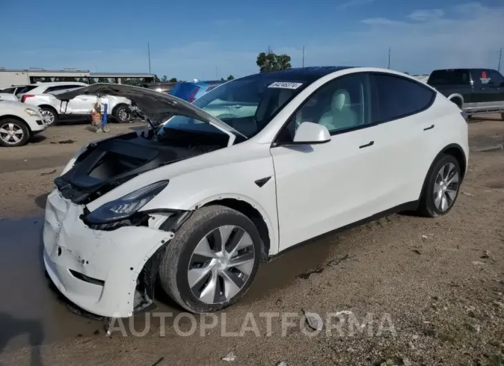 TESLA MODEL Y 2021 vin 5YJYGDEE1MF195463 from auto auction Copart