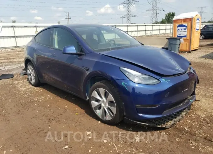 TESLA MODEL Y 2023 vin 7SAYGDEE7PF672727 from auto auction Copart