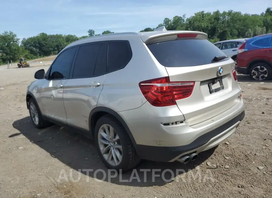 BMW X3 XDRIVE2 2016 vin 5UXWX9C56G0D80135 from auto auction Copart