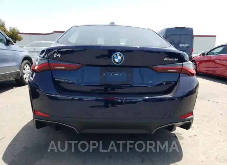 BMW I4 EDRIVE 2024 vin WBY43AW04RFS39260 from auto auction Copart