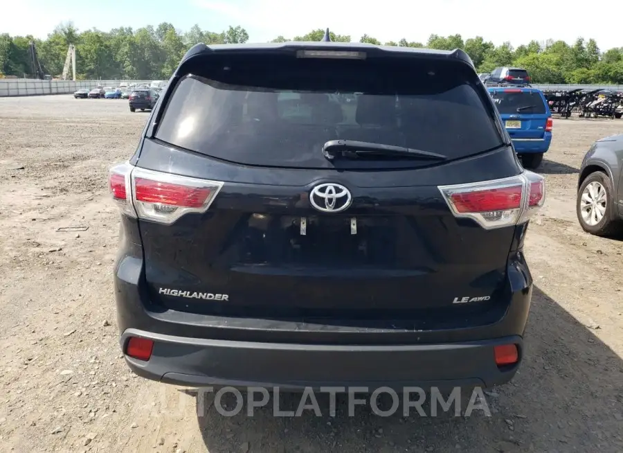 TOYOTA HIGHLANDER 2015 vin 5TDBKRFH5FS169926 from auto auction Copart