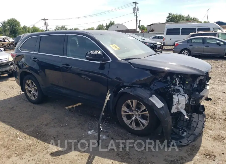 TOYOTA HIGHLANDER 2015 vin 5TDBKRFH5FS169926 from auto auction Copart