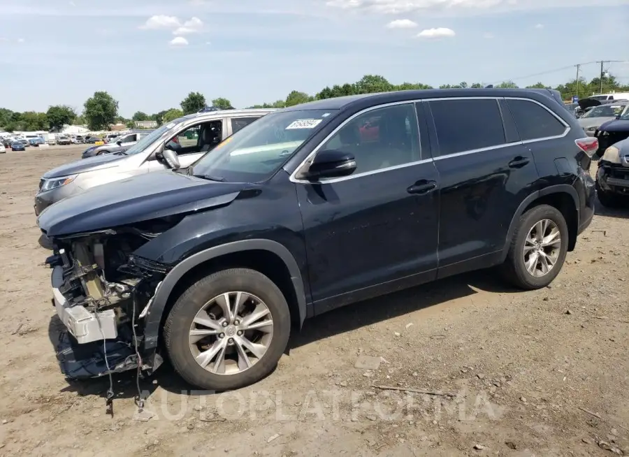 TOYOTA HIGHLANDER 2015 vin 5TDBKRFH5FS169926 from auto auction Copart