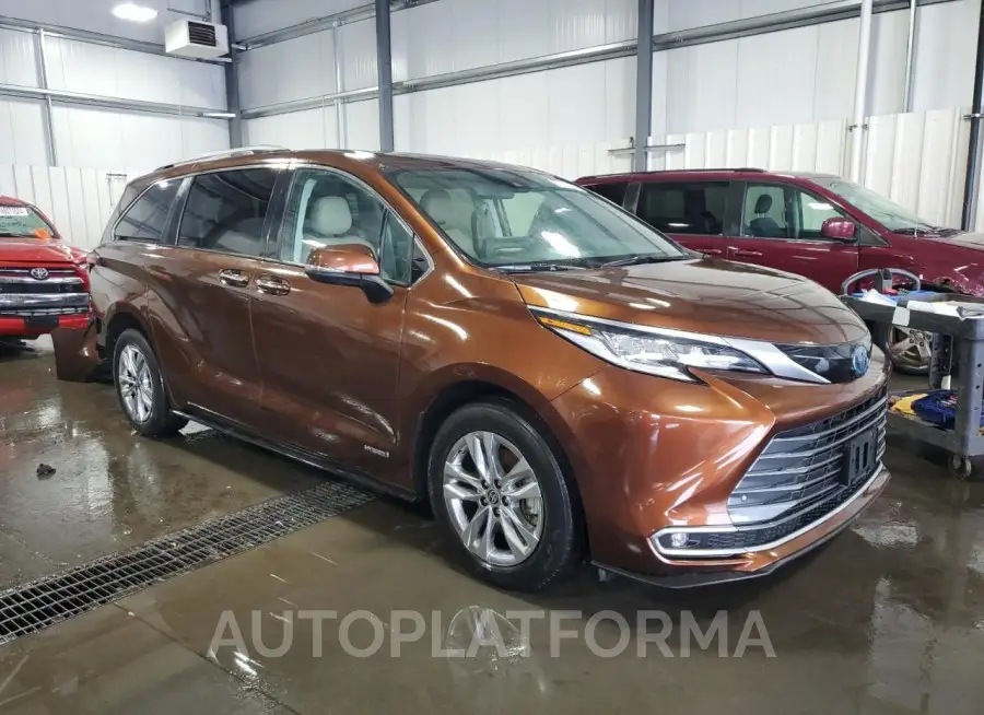 TOYOTA SIENNA LIM 2021 vin 5TDZSKFC5MS023369 from auto auction Copart