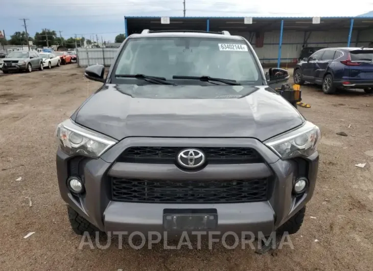 TOYOTA 4RUNNER SR 2017 vin JTEBU5JR7H5440668 from auto auction Copart