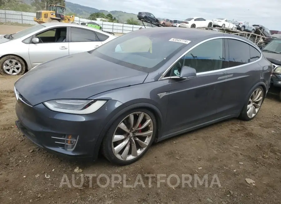 TESLA MODEL X 2016 vin 5YJXCAE40GFS00802 from auto auction Copart