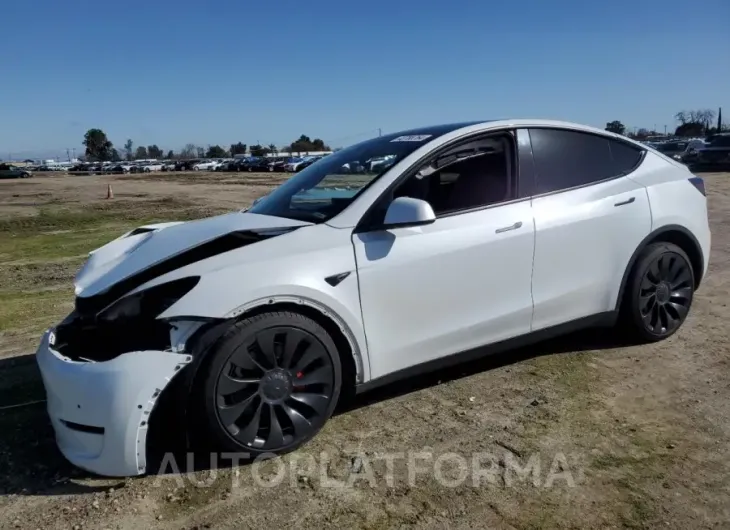 TESLA MODEL Y 2022 vin 7SAYGDEF3NF459621 from auto auction Copart