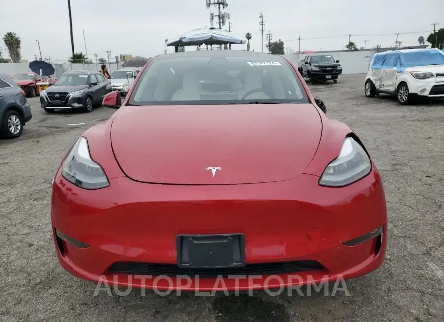 TESLA MODEL Y 2022 vin 7SAYGDEFXNF350508 from auto auction Copart