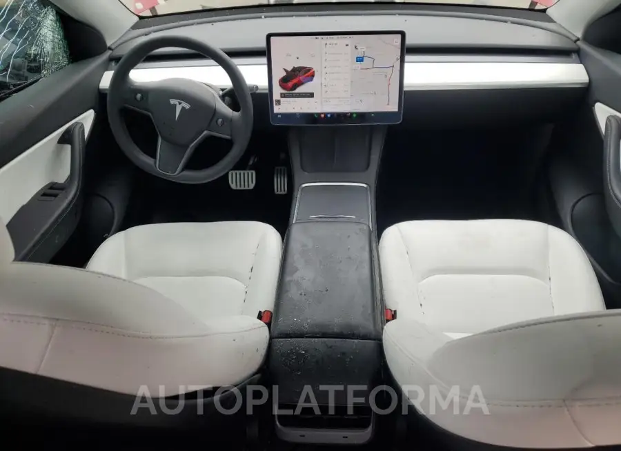 TESLA MODEL Y 2022 vin 7SAYGDEFXNF350508 from auto auction Copart