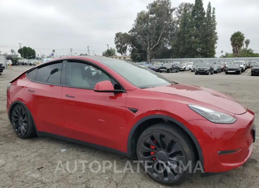 TESLA MODEL Y 2022 vin 7SAYGDEFXNF350508 from auto auction Copart