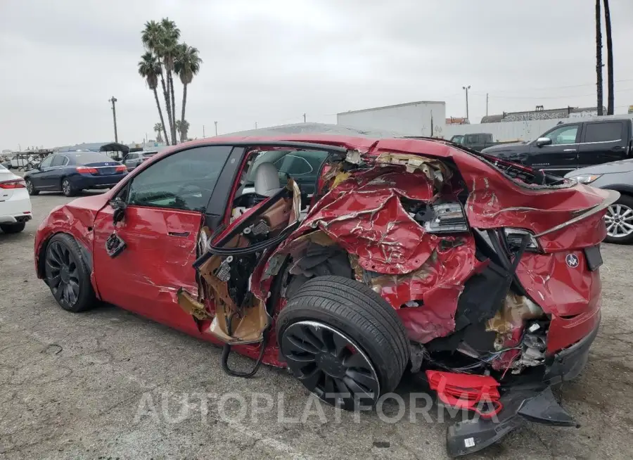 TESLA MODEL Y 2022 vin 7SAYGDEFXNF350508 from auto auction Copart