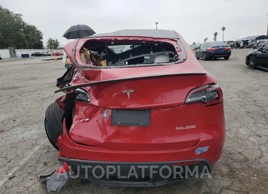 TESLA MODEL Y 2022 vin 7SAYGDEFXNF350508 from auto auction Copart