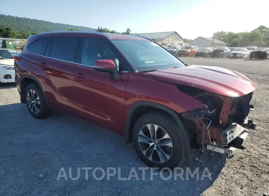 TOYOTA HIGHLANDER 2020 vin 5TDHZRBH0LS509555 from auto auction Copart