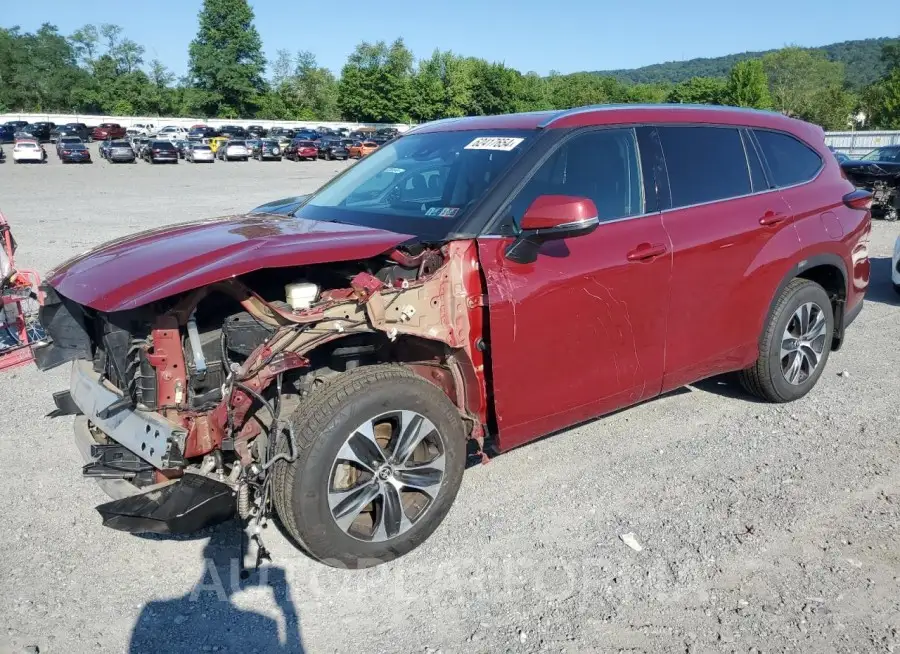 TOYOTA HIGHLANDER 2020 vin 5TDHZRBH0LS509555 from auto auction Copart