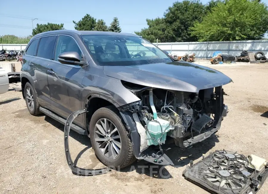 TOYOTA HIGHLANDER 2017 vin 5TDJZRFH0HS364553 from auto auction Copart