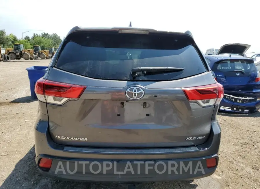 TOYOTA HIGHLANDER 2017 vin 5TDJZRFH0HS364553 from auto auction Copart