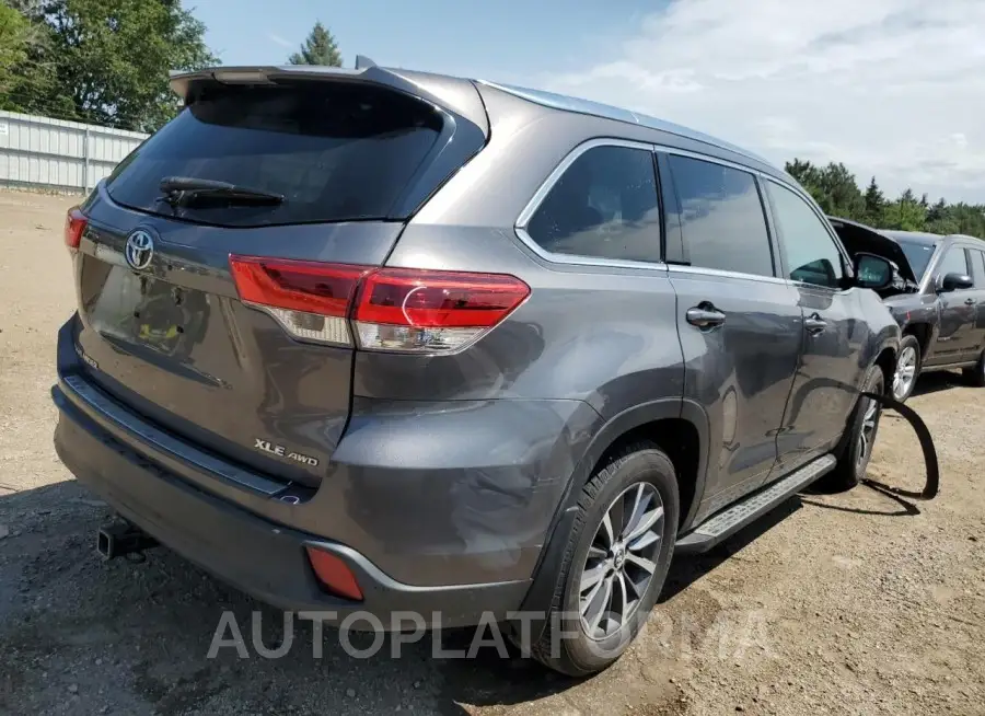 TOYOTA HIGHLANDER 2017 vin 5TDJZRFH0HS364553 from auto auction Copart