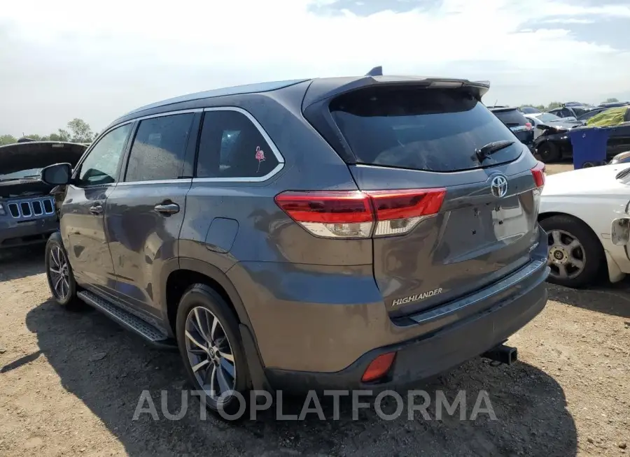 TOYOTA HIGHLANDER 2017 vin 5TDJZRFH0HS364553 from auto auction Copart