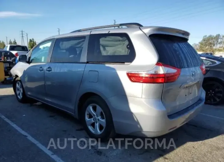 TOYOTA SIENNA LE 2016 vin 5TDKK3DC9GS710692 from auto auction Copart