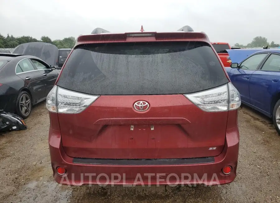 TOYOTA SIENNA SE 2018 vin 5TDXZ3DC1JS945290 from auto auction Copart