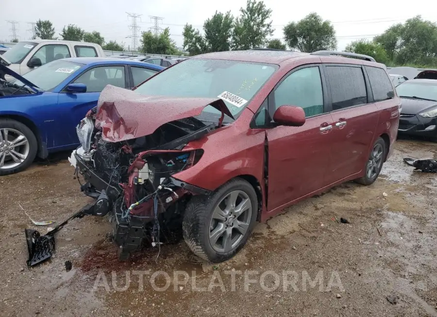 TOYOTA SIENNA SE 2018 vin 5TDXZ3DC1JS945290 from auto auction Copart