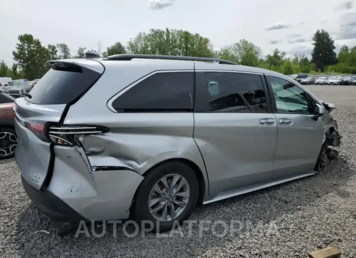 TOYOTA SIENNA XLE 2022 vin 5TDYRKEC7NS087505 from auto auction Copart