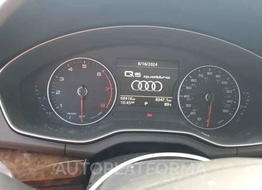 AUDI Q5 PREMIUM 2018 vin WA1ANAFY6J2091980 from auto auction Copart