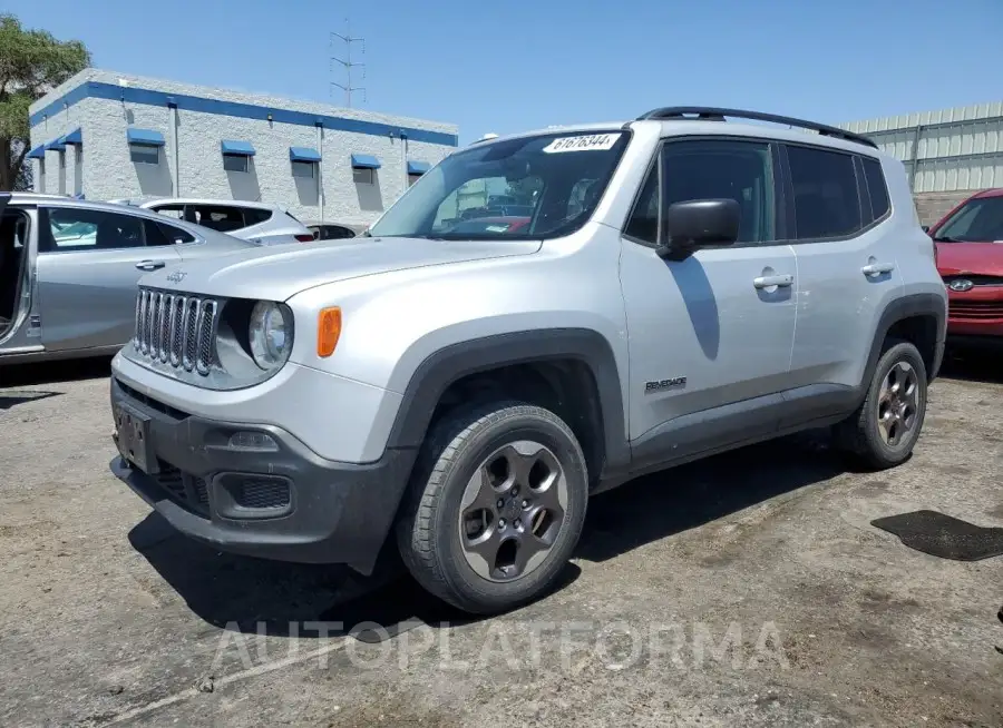 JEEP RENEGADE S 2016 vin ZACCJBAT4GPD55370 from auto auction Copart