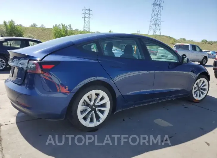 TESLA MODEL 3 2022 vin 5YJ3E1EB8NF177788 from auto auction Copart