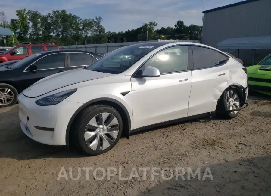 TESLA MODEL Y 2021 vin 5YJYGDEDXMF111020 from auto auction Copart