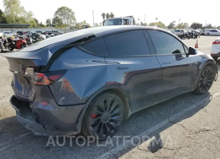 TESLA MODEL Y 2022 vin 7SAYGDEF2NF521171 from auto auction Copart