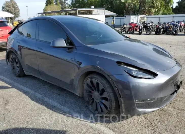 TESLA MODEL Y 2022 vin 7SAYGDEF2NF521171 from auto auction Copart