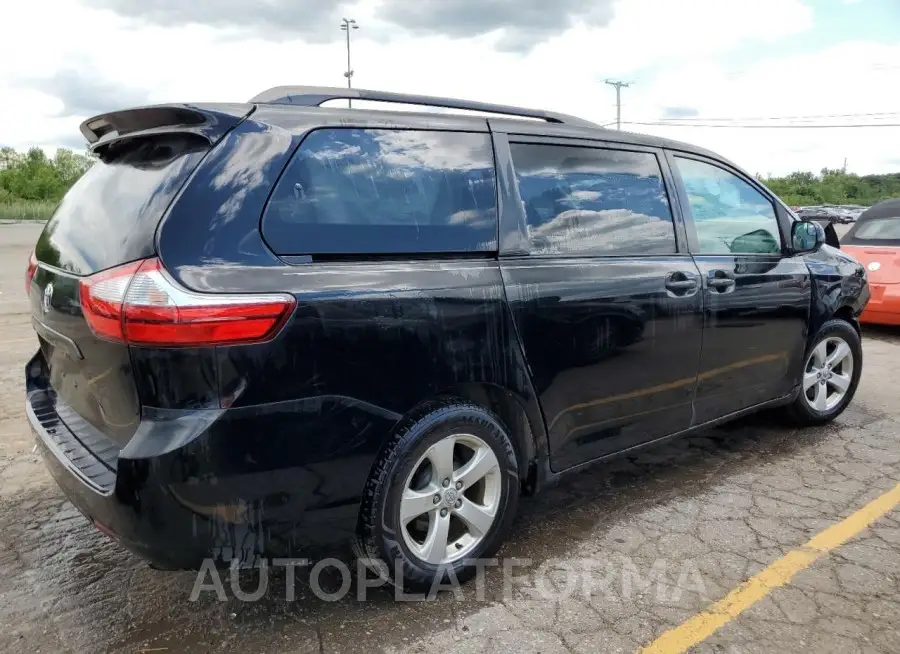 TOYOTA SIENNA LE 2017 vin 5TDKZ3DC3HS832624 from auto auction Copart