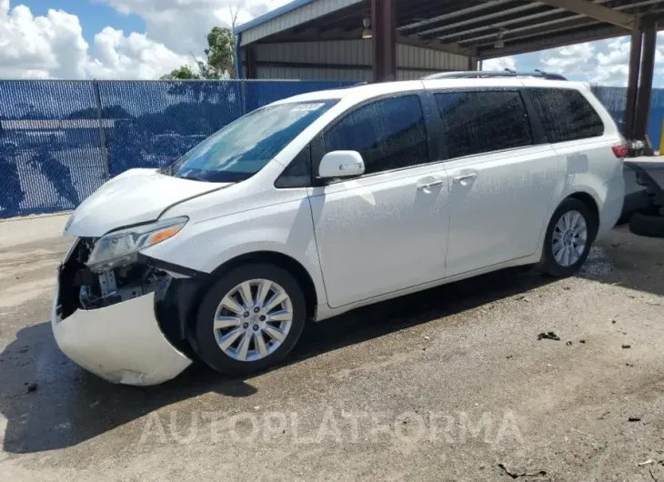 TOYOTA SIENNA XLE 2015 vin 5TDYK3DC8FS593230 from auto auction Copart