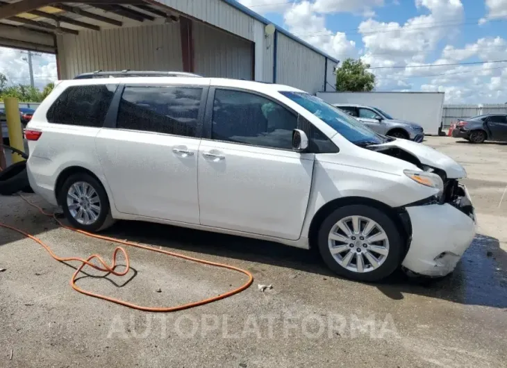 TOYOTA SIENNA XLE 2015 vin 5TDYK3DC8FS593230 from auto auction Copart