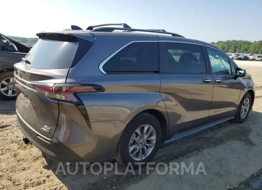 TOYOTA SIENNA XLE 2023 vin 5TDYRKEC0PS162516 from auto auction Copart