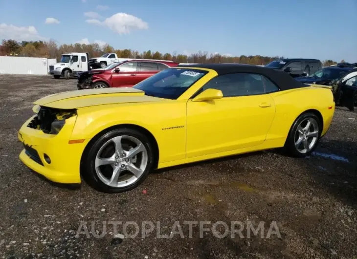 CHEVROLET CAMARO LT 2015 vin 2G1FF3D3XF9107420 from auto auction Copart