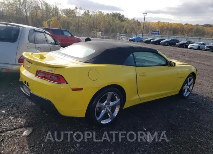 CHEVROLET CAMARO LT 2015 vin 2G1FF3D3XF9107420 from auto auction Copart